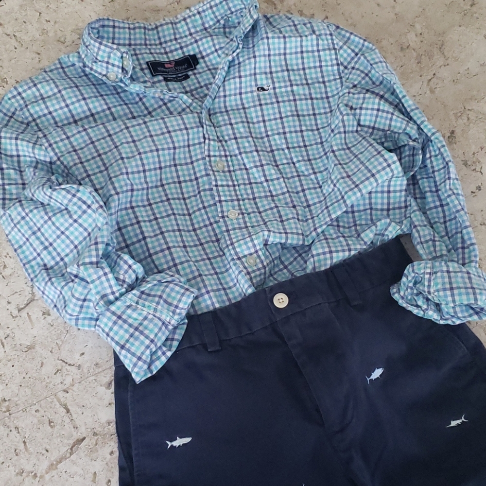 Vineyard Vines button down Whale Shirt